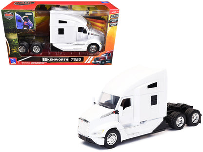 Kenworth T680 Truck Tractor White "Long Haul Truckers" Series 1/32 Diecast Model by New Ray  free shipping USA