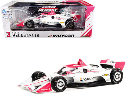 Dallara IndyCar #3 Scott McLaughlin "CarShop" Team Penske (Road Course Configuration) "NTT IndyCar Series" (2021) 1/18 Diecast Model Car by Greenlight  free shipping USA