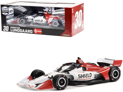 Dallara IndyCar #30 Christian Lundgaard "Shield Cleansers" Rahal Letterman Lanigan Racing (Road Course Configuration) "NTT IndyCar Series" (2022) 1/18 Diecast Model Car by Greenlight  free shipping USA