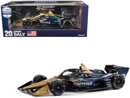 Dallara IndyCar #20 Conor Daly "Bitnile" Ed Carpenter Racing (Road Course Configuration) "NTT IndyCar Series" (2023) 1/18 Diecast Model Car by Greenlight  free shipping USA