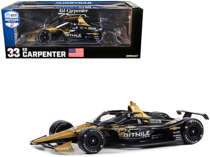 Dallara IndyCar #33 Ed Carpenter "Bitnile" Ed Carpenter Racing "NTT IndyCar Series" (2023) 1/18 Diecast Model Car by Greenlight  free shipping USA