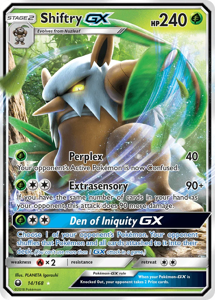 Shiftry GX (14/168) [Sun & Moon: Celestial Storm]