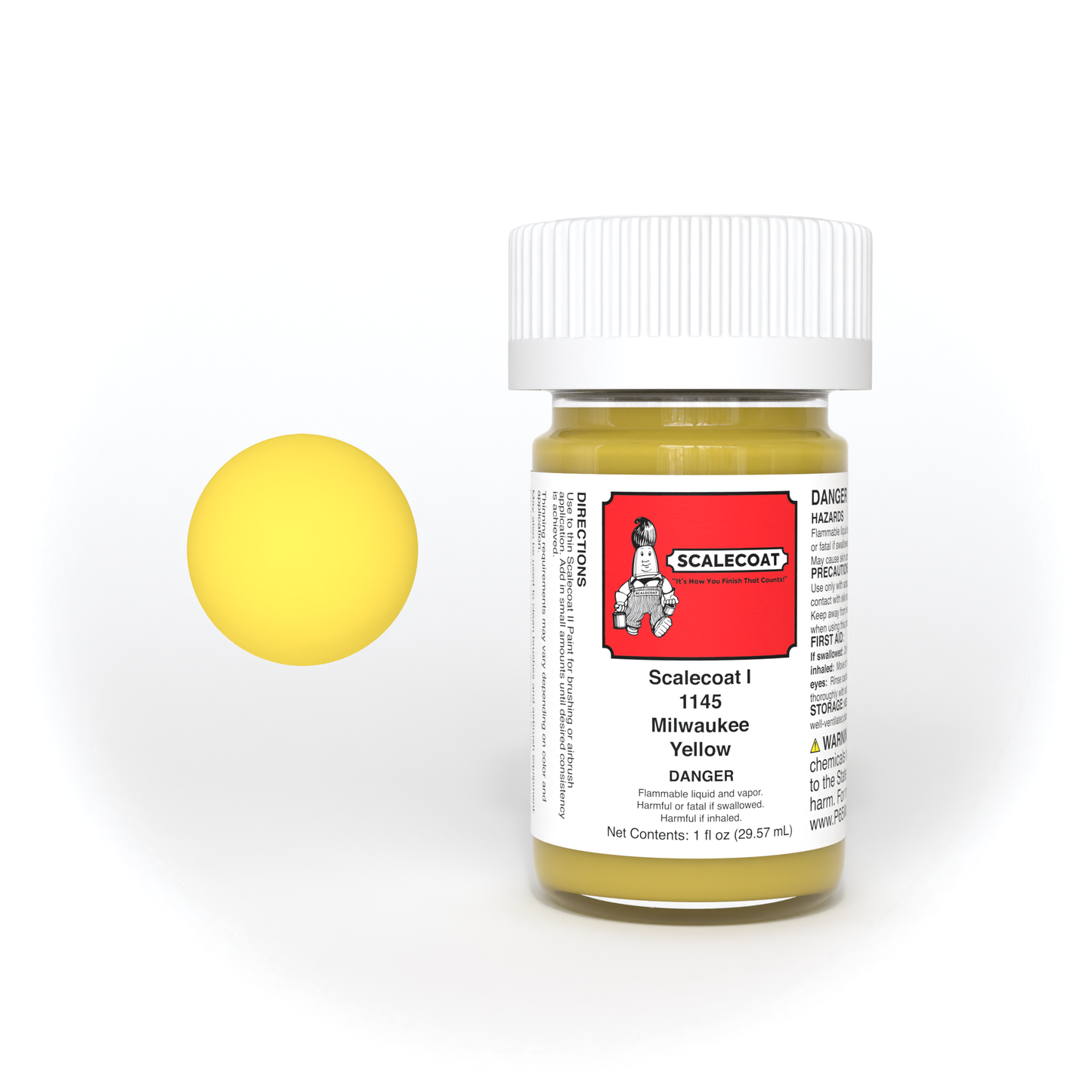 Scalecoat I Milwaukee Road Yellow 1oz - 1145
