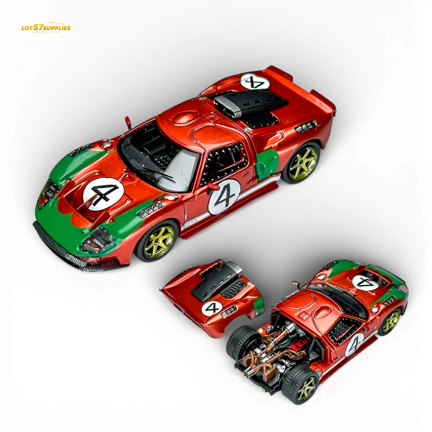 (Pre-Order) Rhino Model RM Ford GT40 - Le Mans Livery 1:64