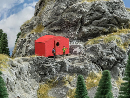 Noch 14694 N Scale Anniversary Ridge Temporary Camp - Bivouac - Laser-Cut Minis -- Laser-Cut Wood Kit - 1-1/4 x 11/16 x 3/4" 3.1 x 1.7 x 1.9cm