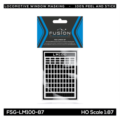 HO Scale EMD Standard Cab Locomotive Window Masking Set