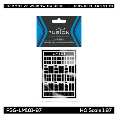 HO Scale EMD SD70ACe & SD70M-2 Locomotive Window Masking Set