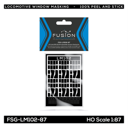 HO Scale EMD SD70M & SD70MAC Locomotive Window Masking Set