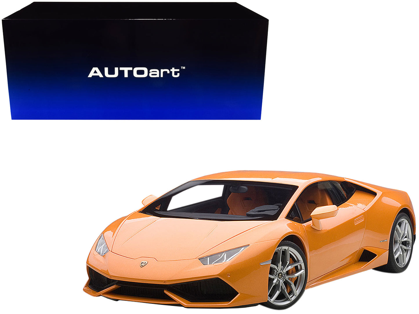 Lamborghini Huracan LP610-4 Arancio Borealis 4-Layer/Pearl Metallic Orange 1/12 Model Car by Autoart  free shipping USA