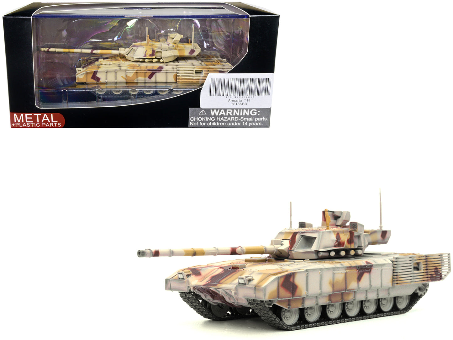 Russian T14 Armata MBT (Main Battle Tank) Multi-Desert Camouflage "Armor Premium" Series 1/72 Diecast Model by Panzerkampf  free shipping USA