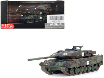 Leopard 2A6 Main Battle Tank Green Camouflage "Ukrainian Army" "Armor Premium" Series 1/72 Diecast Model by Panzerkampf  free shipping USA