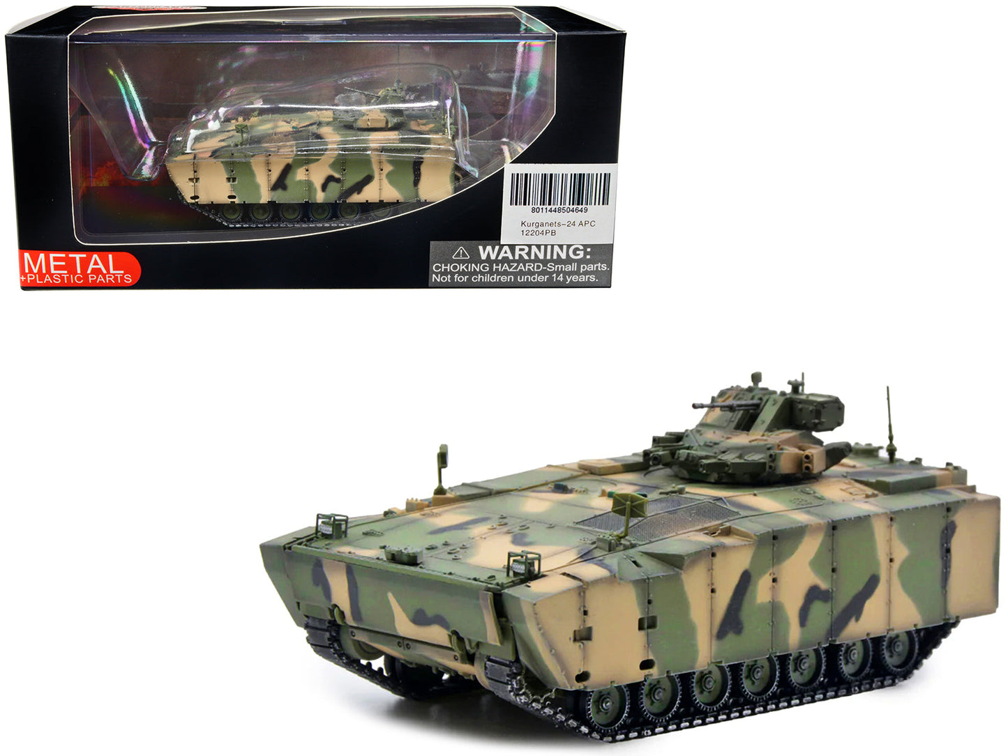 Russian (Object 693) Kurganets-25 Armored Personnel Carrier Camouflage 1/72 Diecast Model by Panzerkampf  free shipping USA
