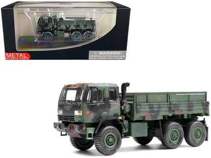 M1083 MTV (Medium Tactical Vehicle) Standard Cargo Truck NATO Camouflage "US Army" "Armor Premium" Series 1/72 Diecast Model by Panzerkampf  free shipping USA