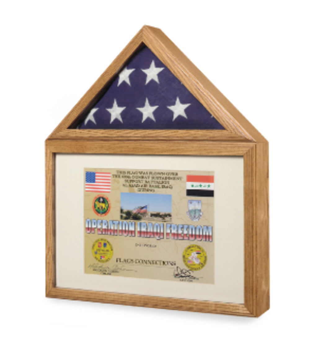 Flag Medal Display case, Flag and Medal Shadowcase.