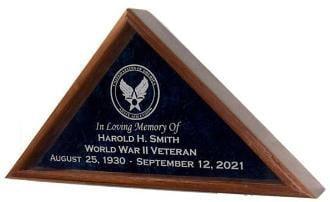 Personalized Flag Display Case, American Flag Frame.
