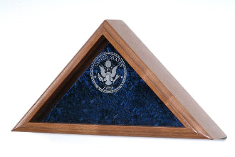 Personalized Flag Case, With Laser Engraved Glass For Large Flag