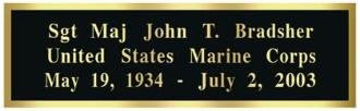 Laser Engraved Brass Name Plates.