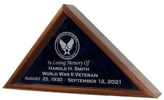 Large Flag Display Case - Burial, Casket Flag Case.