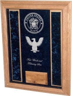 Military Shadowbox With Personalized Glass.