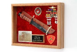 Knife Display Case, Oak Material
