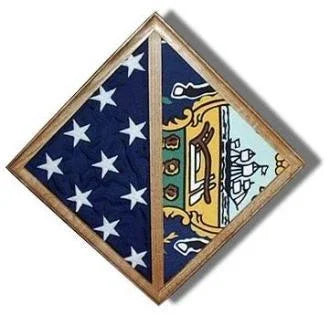 2 Flags display case - Wall Mounted box, 3' x 5' or 5' x 8 or 5' x 9.5'