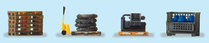 Preiser 17704 HO Scale Assorted Pallets w/Loads