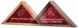Operation Iraqi Freedom w/map of Iraq - Flag Case
