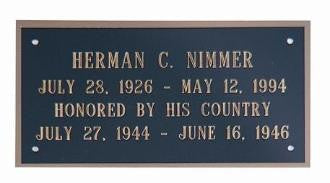 Large Name Plate - 6 to7 lines of text