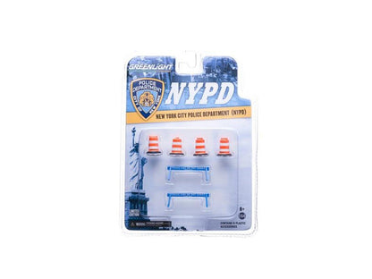 NYPD Accessory Pack 6pc Set Series 1 For 1/64 Model Cars by Greenlight  free shipping USA