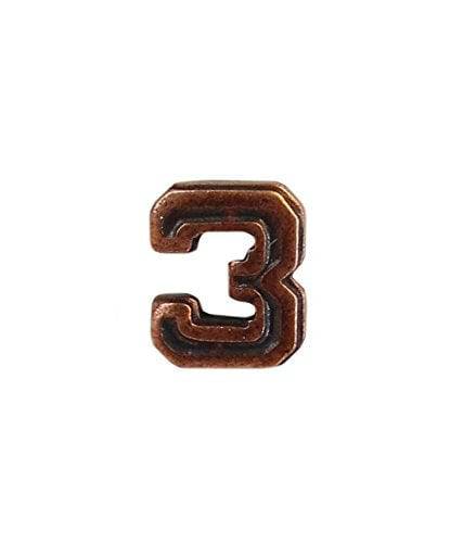 U.S. Army Numeral 3 3/16in Bronze Ribbon Device