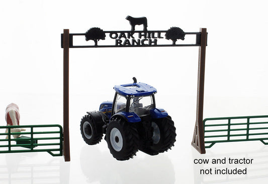 3D To Scale 64-624-BN 1/64 – Oak Hill Ranch Entry Brown Scene Accessory