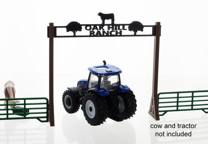 3D To Scale 64-624-BN 1/64 Oak Hill Ranch Entry, Brown