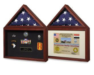 Capitol Presentation Flag Case with Display Shadow Box - 3'x5' flag
