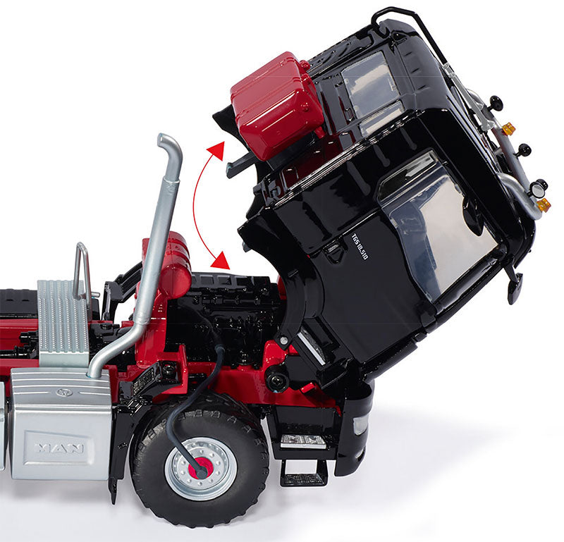 Wiking 077651 1/32 MAN TGS 18.510 4x4 Day Cab, Black