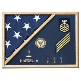 5 X 9.5 Flag Memorial Case - Folded Corner flag case