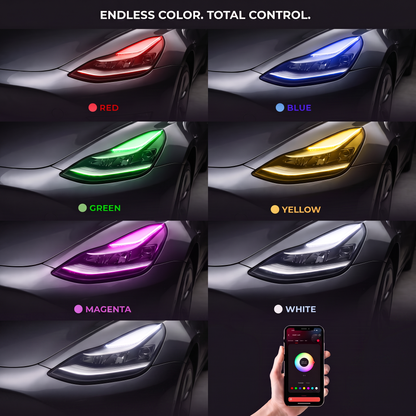 Tesla Model 3 Multicolor DRL Boards (2017-2023)