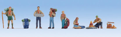 Noch 15879 HO Scale Scouts with Accessories pkg(6)