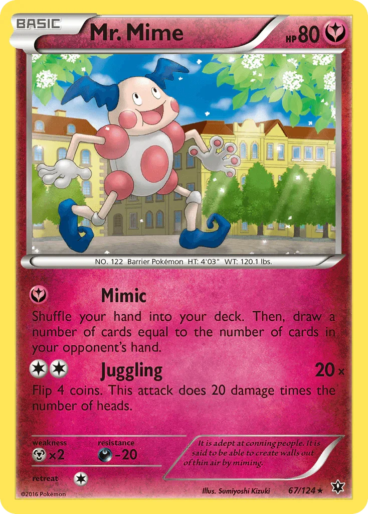 Mr. Mime (67/124) [XY: Fates Collide]