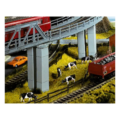 Noch 21420 HO Scale Double Bridge Piers -- 3-3/4" 9.4cm High