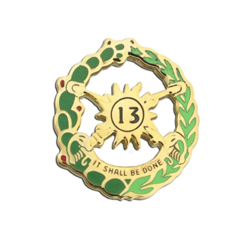 U.S. Army 13th Cavalry Regiment Unit Crest (each)