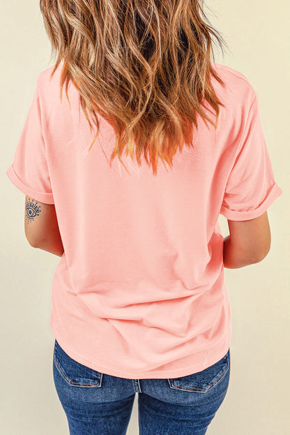Dotty Bunny Bow Graphic Short Sleeve T-Shirt