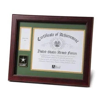Go Army Medallion Certificate and Medal Frame.