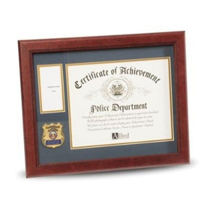 Police Department Medallion Certificate and Medal Frame.