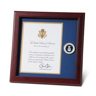 Air Force Medallion Presidential Memorial Certificate 8-Inch by 10-Inch Frame