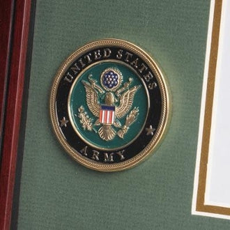 U.S. Army Medallion Certificate and Medal Frame.