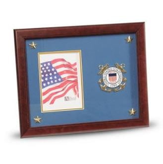 U.S. Coast Guard Medallion Picture Frame with Stars Picture