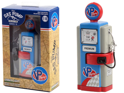 1948 Wayne 100-A Gas Pump "VP Racing Fuels" Blue and Gray "Vintage Gas Pumps" Series 13 1/18 Diecast Model by Greenlight  free shipping USA
