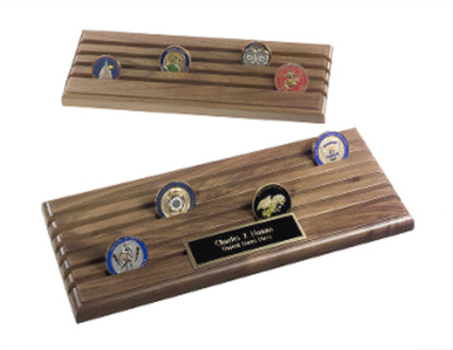 Challenge Coins Rack, Challenge Coin Display - 4 Row