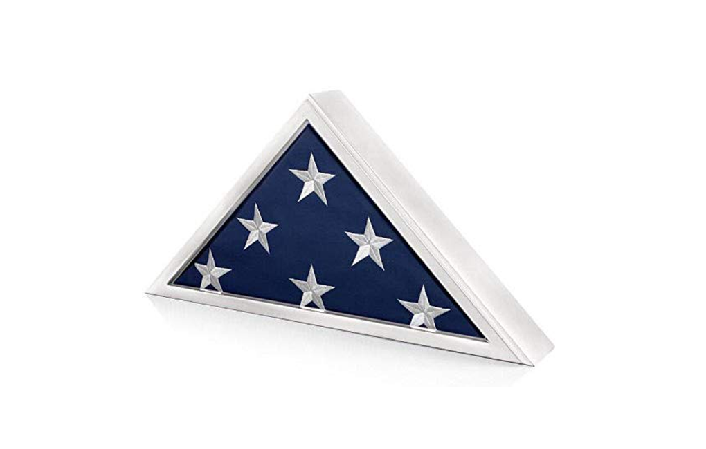 Memorial Flag Display Case for Burial and Presentation Flags, 5x9 Feet (White)