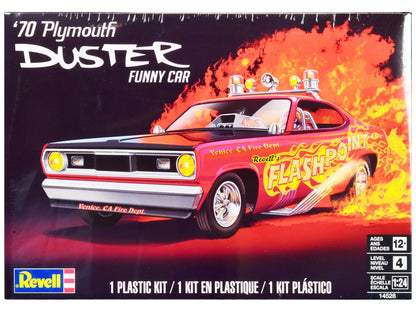 Level 4 Model Kit 1970 Plymouth Duster Funny Car 1/24 Scale Model by Revell  free shipping USA